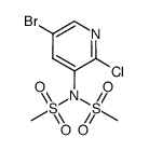 N-(5-bromo-2-chloropyridin-3-yl)-N-(methylsulfonyl)methanesulfonamide Structure
