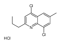 4,8-Dichloro-6-methyl-2-propylquinoline hydrochloride structure