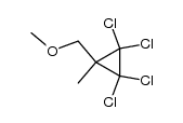 1,1,2,2-tetrachloro-3-methoxymethyl-3-methylcyclopropane结构式