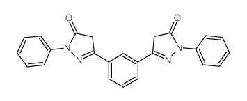 3H-Pyrazol-3-one, 5,5'-(1,3-phenylene)bis[2,4-dihydro-2-phenyl- (en) Structure