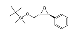 (1S,2S)-trans-2-[(tert-butyldimethylsilyloxy)methyl]-3-phenyloxirane结构式