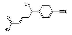 (E)-(4-cyanophenyl)-5-hydroxypent-2-enoic acid结构式