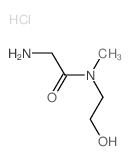 2-Amino-N-(2-hydroxyethyl)-N-methylacetamide hydrochloride Structure