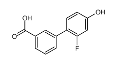 3-(2-fluoro-4-hydroxyphenyl)benzoic acid结构式