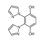 1,4-dihydroxy-2,3-bis(pyrazol-1'-yl)benzene Structure