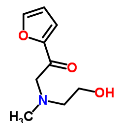 1-(2-Furyl)-2-[(2-hydroxyethyl)(methyl)amino]ethanone结构式