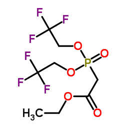 ethyl [bis(2,2,2-trifluoroethoxy)phosphinyl]acetate structure