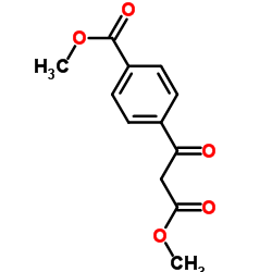 4-(3-甲氧基-2,3-二氧代丙基)苯甲酸甲酯结构式
