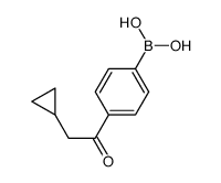 4-(2-Cyclopropylacetyl)phenylboronic acid structure