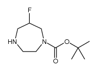 6-氟-1,4-二氮杂-1-羧酸叔丁基酯结构式