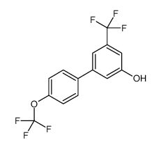 3-[4-(trifluoromethoxy)phenyl]-5-(trifluoromethyl)phenol结构式