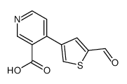 4-(5-formylthiophen-3-yl)pyridine-3-carboxylic acid Structure