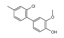 4-(2-chloro-4-methylphenyl)-2-methoxyphenol结构式