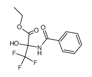 Ethyl 2-benzoylamino-2-hydroxy-3,3,3-trifluoropropionate结构式