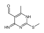 4-氨基-6-甲基-2-(甲硫基)嘧啶-5-甲醛结构式