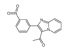 1-(2-(3-nitrophenyl)imidazo[1,2-a]pyridin-3-yl)ethanone structure