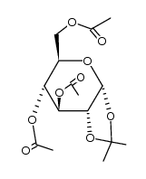 1,2-O-isopropylidene-3,4,6-tri-O-acetyl-α-D-glucopyranoside结构式