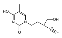 1-[(3R)-4-hydroxy-3-isocyanobutyl]-5-methylpyrimidine-2,4-dione Structure