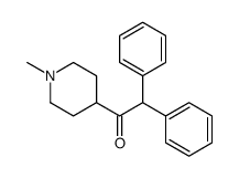 1-(1-methylpiperidin-4-yl)-2,2-diphenylethanone结构式