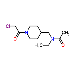 N-{[1-(Chloroacetyl)-4-piperidinyl]methyl}-N-ethylacetamide结构式