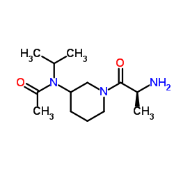 N-[1-(L-Alanyl)-3-piperidinyl]-N-isopropylacetamide结构式