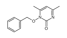 4,6-dimethyl-1-phenylmethoxypyrimidin-2-one结构式