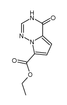 4-oxo-3,4-dihydro-pyrrolo[2,1-f][1,2,4]triazine-7-carboxylic acid ethyl ester结构式