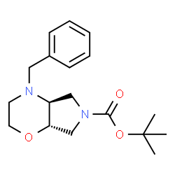 Trans-Tert-Butyl 4-Benzylhexahydropyrrolo[3,4-B][1,4]Oxazine-6(2H)-Carboxylate Structure