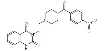 4(1H)-QUINAZOLINONE, 3-(2-(4-(4-NITROBENZOYL)-1-PIPERIDINYL)ETHYL)-2,3-DIHYDRO-2-THIOXO- picture
