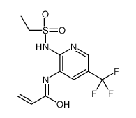 N-[2-(ethylsulfonylamino)-5-(trifluoromethyl)pyridin-3-yl]prop-2-enamide结构式