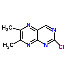 2-chloro-6,7-dimethyl-pteridine结构式