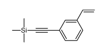 2-(3-ethenylphenyl)ethynyl-trimethylsilane结构式