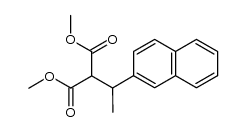 dimethyl 2-(1-(naphthalen-2-yl)ethyl)malonate Structure