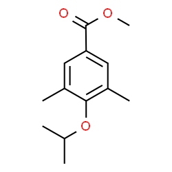 4-Isopropoxy-3,5-dimethyl-benzoic acid methyl ester结构式