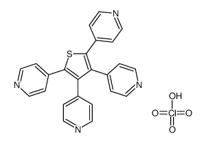 perchloric acid,4-(2,4,5-tripyridin-4-ylthiophen-3-yl)pyridine Structure