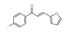 (E)-1-(4-chlorophenyl)-3-(2-furyl)prop-2-en-1-one structure