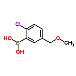 2-Chloro-5-methoxymethylphenylboronic acid Structure