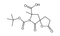 (5S,8S)-8-methyl-7-[(2-methylpropan-2-yl)oxycarbonyl]-2,6-dioxo-1-oxa-7-azaspiro[4.4]nonane-8-carboxylic acid Structure