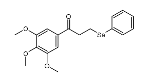 3-(phenylselanyl)-1-(3,4,5-trimethoxyphenyl)propan-1-one Structure