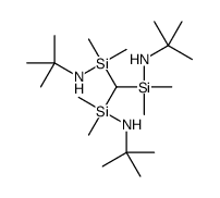 N-[bis[(tert-butylamino)-dimethylsilyl]methyl-dimethylsilyl]-2-methylpropan-2-amine结构式