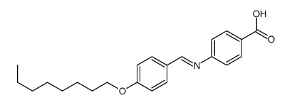 4-[(4-octoxyphenyl)methylideneamino]benzoic acid Structure