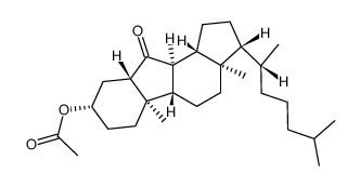 3β-Acetoxy-B-nor-5α-cholestanon-(6) Structure