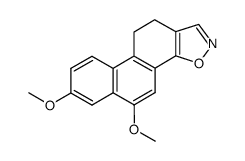 5,7-dimethoxy-10,11-dihydrophenanthro[2,1-d]isoxazole结构式