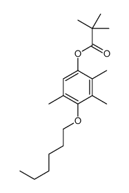 1-O-Hexyl-4-pivaloyl-2,3,5-trimethylhydroquinone结构式