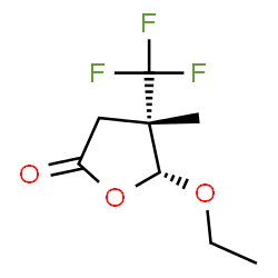 2(3H)-Furanone,5-ethoxydihydro-4-methyl-4-(trifluoromethyl)-,cis-(9CI) Structure