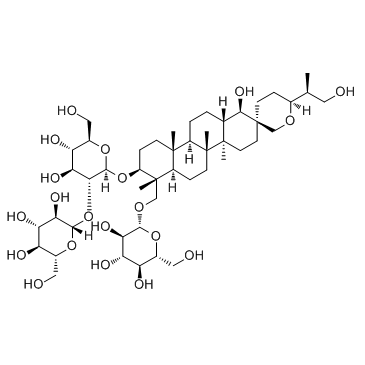 凤仙萜四醇苷A结构式