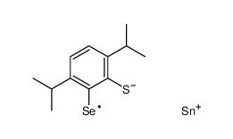 [2-λ1-selanyl-3,6-di(propan-2-yl)phenyl]sulfanyl-dimethyltin Structure