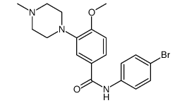 N-(4-bromophenyl)-4-methoxy-3-(4-methylpiperazin-1-yl)benzamide结构式