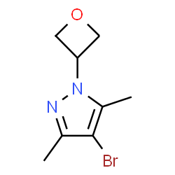 4-Bromo-3,5-dimethyl-1-(oxetan-3-yl)-1H-pyrazole Structure