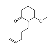 2-Piperidinone,6-ethoxy-1-(4-pentenyl)-(9CI) structure